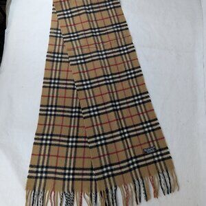 BURBERRY Lambswool Plaid Scarf – Classic Beige Check – FAST SHIP – DEAL NOW
